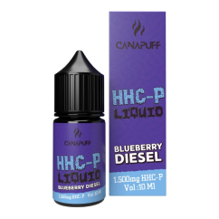 CanaPuff HHCP Líquido Blueberry Diesel, 1500 mg, 10 ml