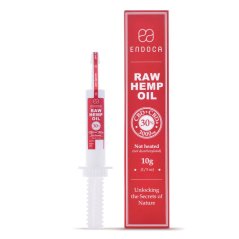 Endoca RAW Golden Hemp Oil Extract 3000 mg CBD + CBDa (30%), 10 g syringe