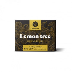 Happease Lemon Tree cartridge 1200 mg, 85% CBD, 2 buc x 600 mg