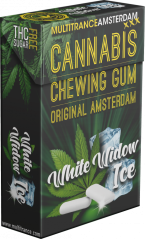 Gumă de mestecat cu gheață Cannabis White Widow (fără zahăr)