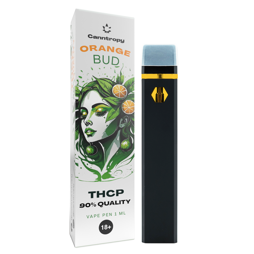 Canntropy THCP Vape Pen Orange Bud, THCP 90% chất lượng, 1 ml