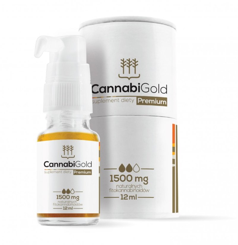 CannabiGold プレミアム ゴールド オイル 15% CBD、30 g、4500 mg
