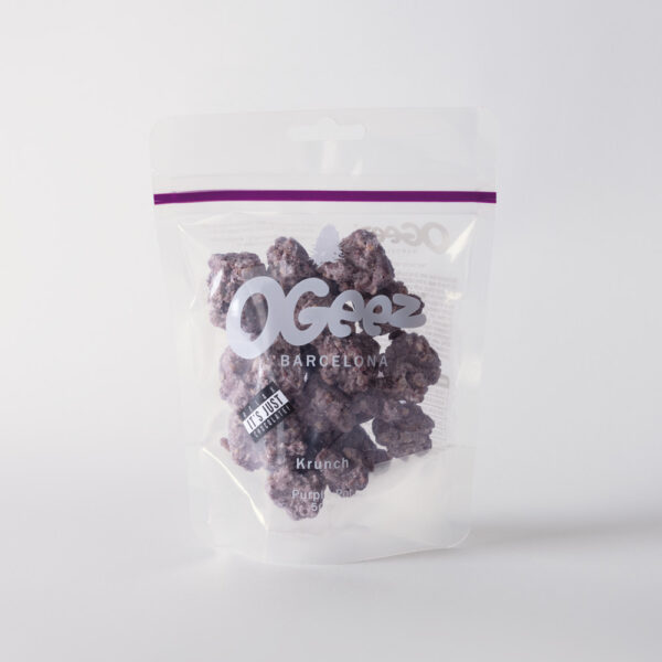 OGeez Krunch Lila Purple Pot  Schokolade Bonbon, (10 g)