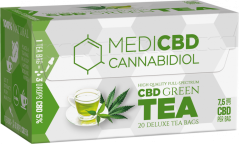 MediCBD Green Tea (Box of 20 Teabags), 7,5 mg CBD
