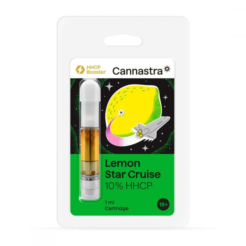 Cannastra HHCP カートリッジ レモン スター クルーズ、10%、1 ml
