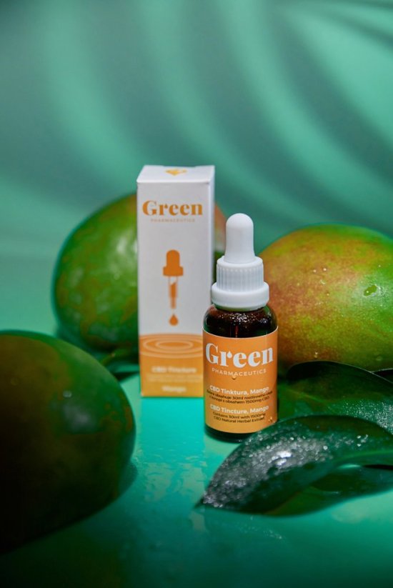 Green Pharmaceutics CBD Mango tinktura – 5%, 1500 mg, 30 ml