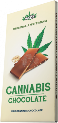 HaZe Cannabis piena šokolāde — kartona kārba (15 tāfelītes)