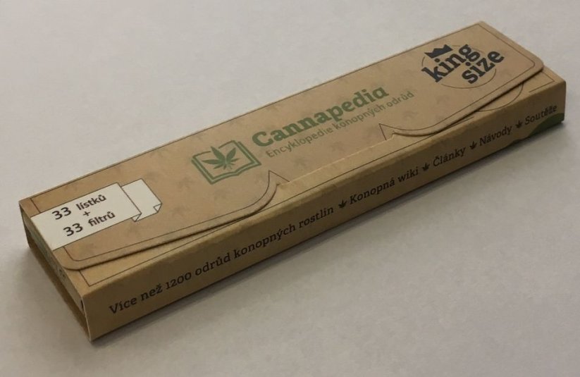 Cannapedia King Size Papers + filtri kannella, 33 biċċa