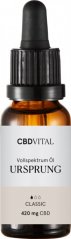 CBD Vital ORIGIN 'Classic five' olej s CBD 5%, 420 mg, 20 ml