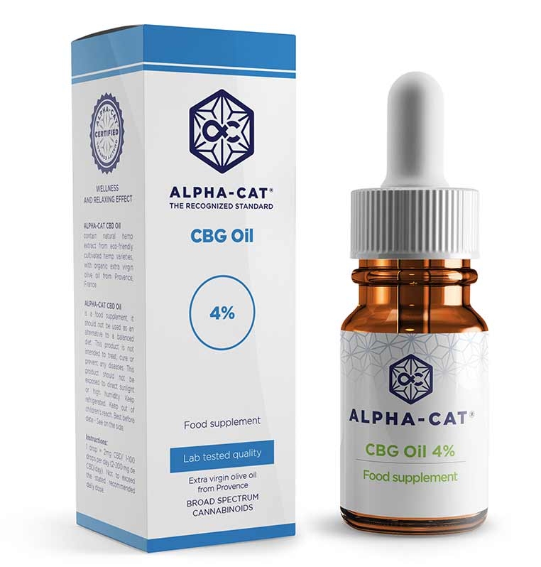 Alpha-CAT CBG olje 4 %, 400 mg, 10 ml