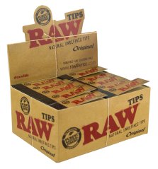 RAW Original Tips nebielené filtre - 50 ks v krabici