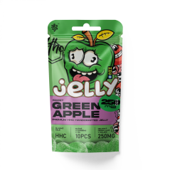 Czech CBD HHC Jelly Zöld alma 250 mg, 10 pcs x 25 mg