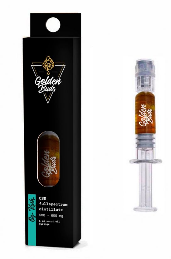 Golden Buds Concentrato CBD OG Kush in siringa, 60%, 1 ml, 600 mg