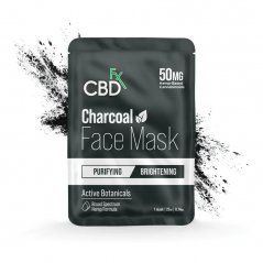 CBDfx CBD obličejová maska s černým uhlím, 50 mg