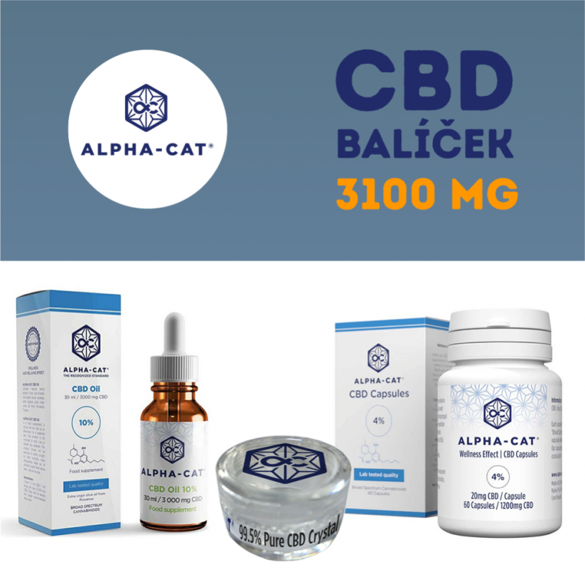 Alpha-CAT CBD pakete - 3100 mg