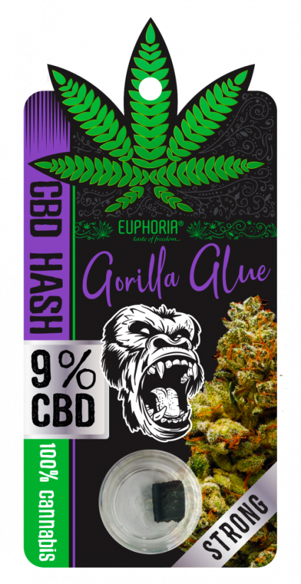 Euphoria Hash CBD 9% Gorila Cola 1g