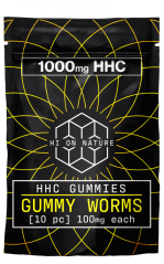 Hi on Nature HHC Gummies Gummy Worms, 1000 mg, 10 τεμ.