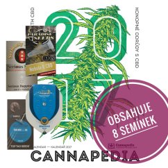Kalendář Cannapedia 2017 - Konopné odrůdy s CBD +4 balení seminek