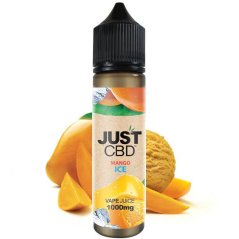 JustCBD Silġ tal-mango likwidu tas-CBD, 60 ml, 500 mg - 3000 mg CBD