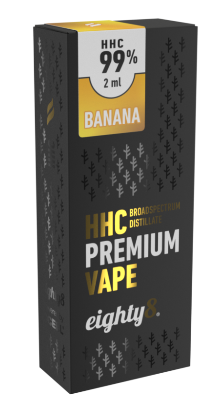 Eighty8 HHC Vape Banană, 99 % HHC, 2 ml