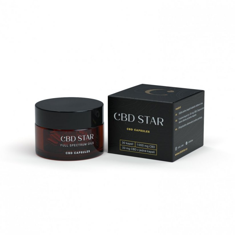 CBD Star CBD Cápsulas blandas 10%, 1000 mg, 30 unidades