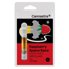 Cannastra 10-OH-HHCP kasetė Raspberry Space Race, 10-OH-HHCP 94% kokybė, 1 ml