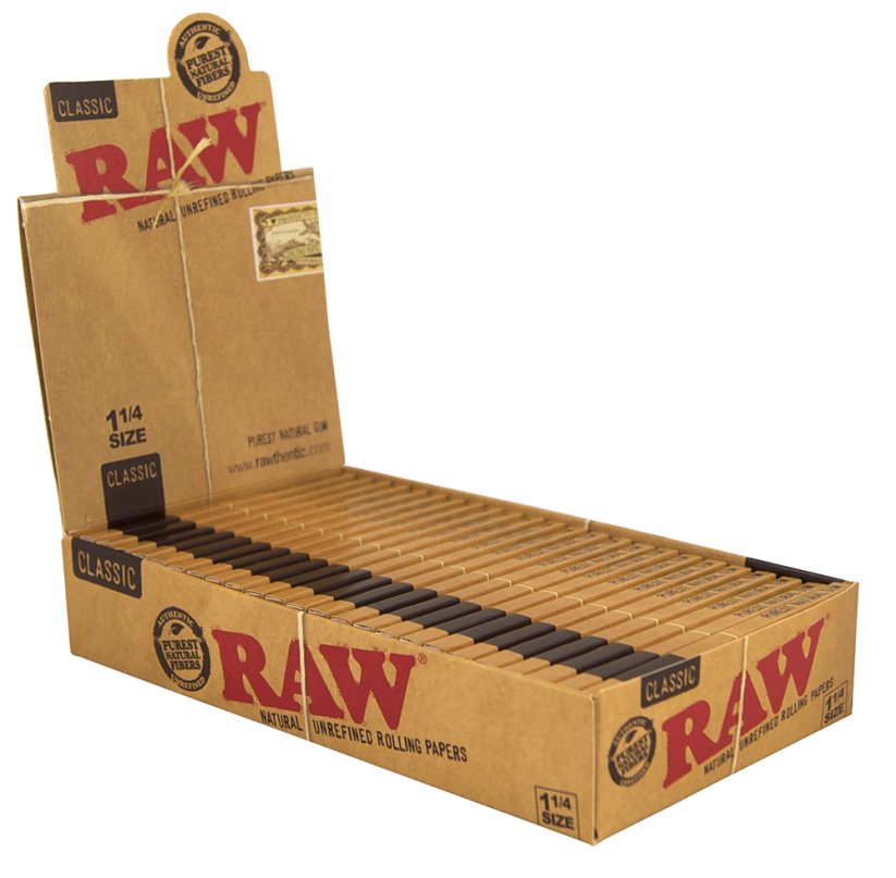 RAW unbleached short papers size 1¼ - 24 pcs in box