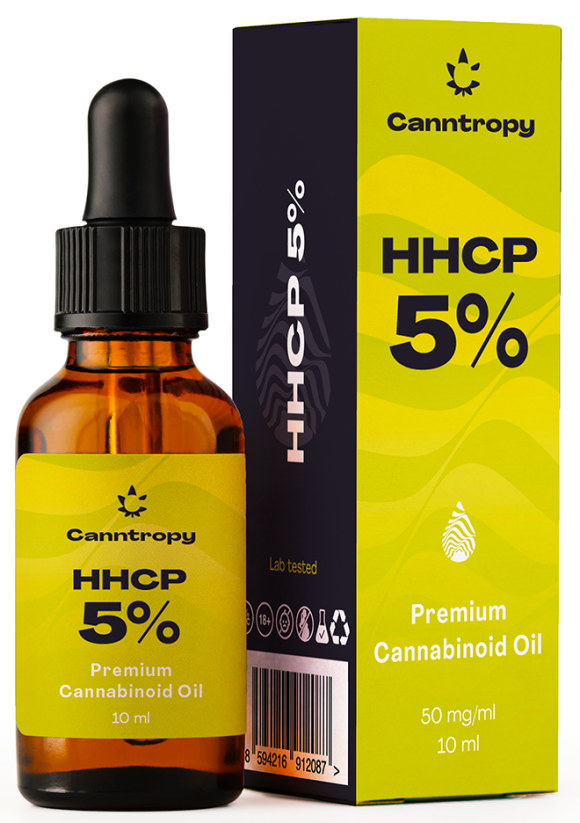 Canntropy HHCP პრემიუმ კანაბინოიდური ზეთი - 5 %, 500 მგ, 10 მლ