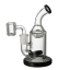 Groove Micro Tube Glass Rig, Clear and Black