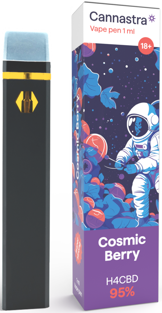 Cannastra H4CBD Jednorazowy Długopis Vape Cosmic Berry, H4CBD 95%, 1 Ml ...