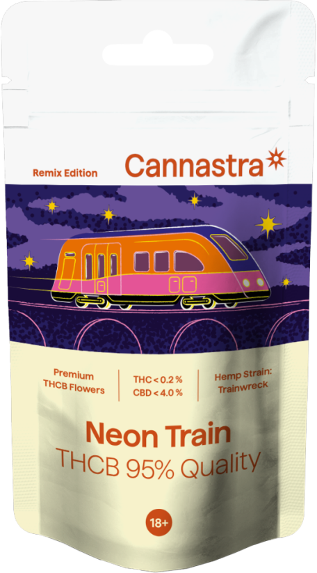 Cannastra THCB Flower Neon Train, calidad THCB 95%, 1g - 100 g