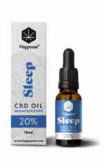 Happease Sleep CBD-öl Mountain River, 20% CBD, 2000 mg, (10 ml)