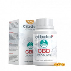 Cibdol softgelcapsules 30% CBD, 3000 mg CBD, 60 capsules