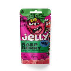 Češki CBD HHC Jelly Raspberry 100 mg, 10 kosov x 10 mg