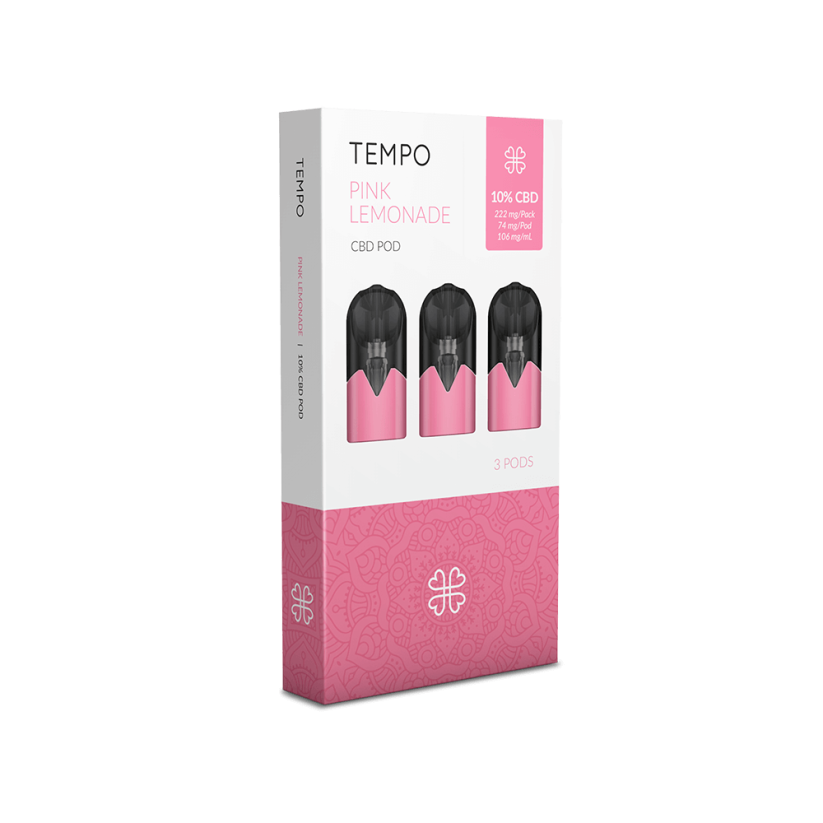 Harmony Pakkett Tempo 3-Pods - Luminata Roża, 318 mg CBD