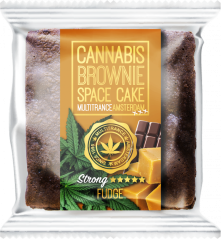 Cannabis Fudge Brownie (sterke sativa-smaak) - doos (24 pakjes)