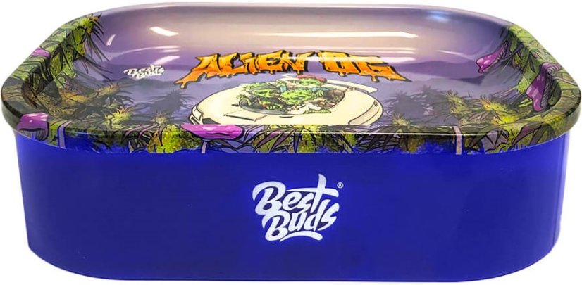 Best Buds Khay cán hộp mỏng có ngăn chứa, Alien OG