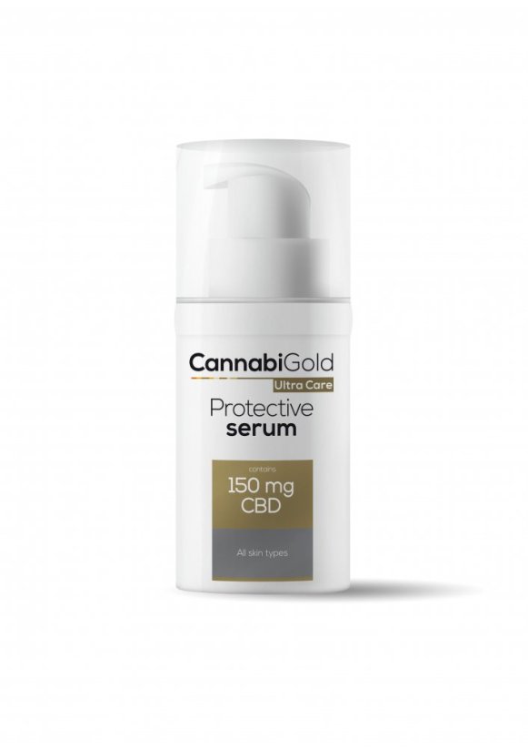 CannabiGold Serum ochronne – Wszystkie rodzaje skóry, CBD 150 mg, 30 ml