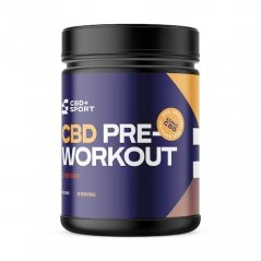 CBD+ Sport CBD Pre-workout produkt o smaku wiśniowym, 300 mg CBD, 400 g