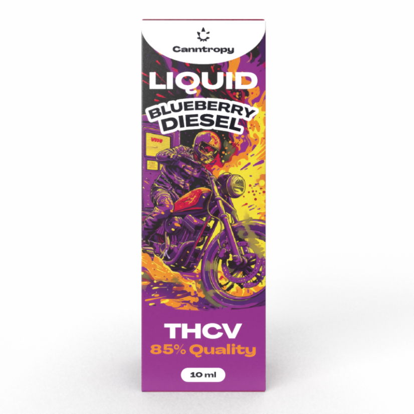 Canntropy THCV 液体ブルーベリー ディーゼル、THCV 85% 品質、10 ml