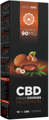 CBD Hasselnødder Cream Cookies (90 mg)
