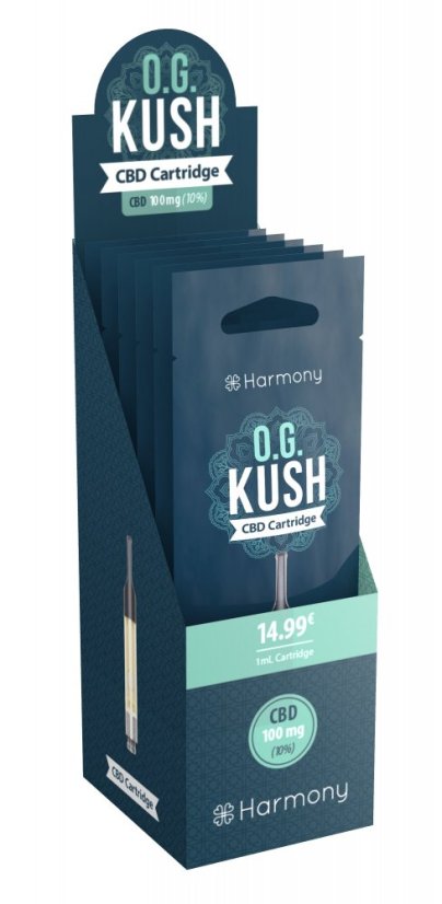 Harmony CBD OG Kush kārtridžs 1 ml, 100 mg CBD