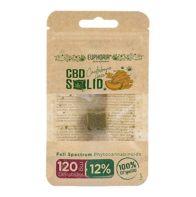 Euphoria CBD Pressed Qanneb Cantaloupe Haze 1 g, 12 %, 120 mg CBD