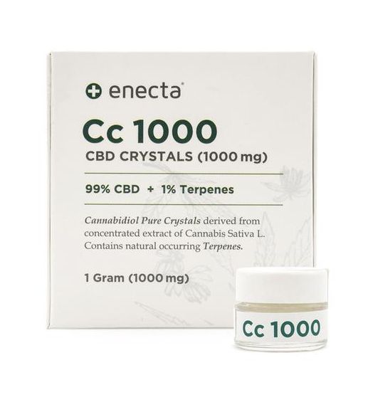 Enecta CBD hemp crystals (99%), 3000 mg