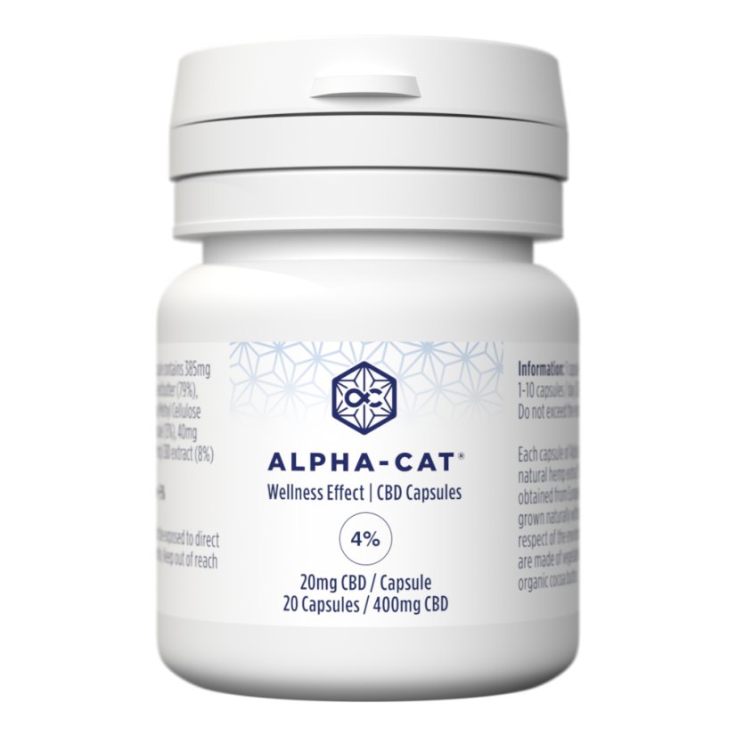 Alpha-CAT Viên nang CBD 20x20mg, 400 mg