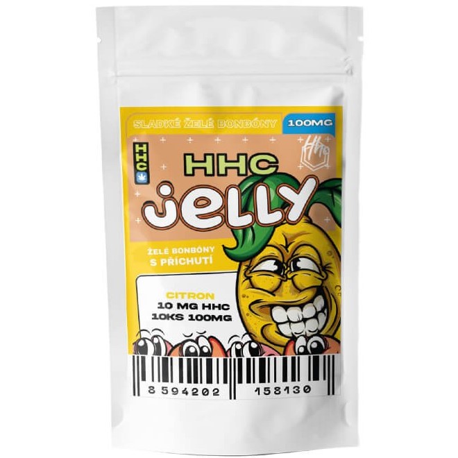 Tšehhi CBD HHC Jelly Lemon 100 mg, 10 tk x 10 mg