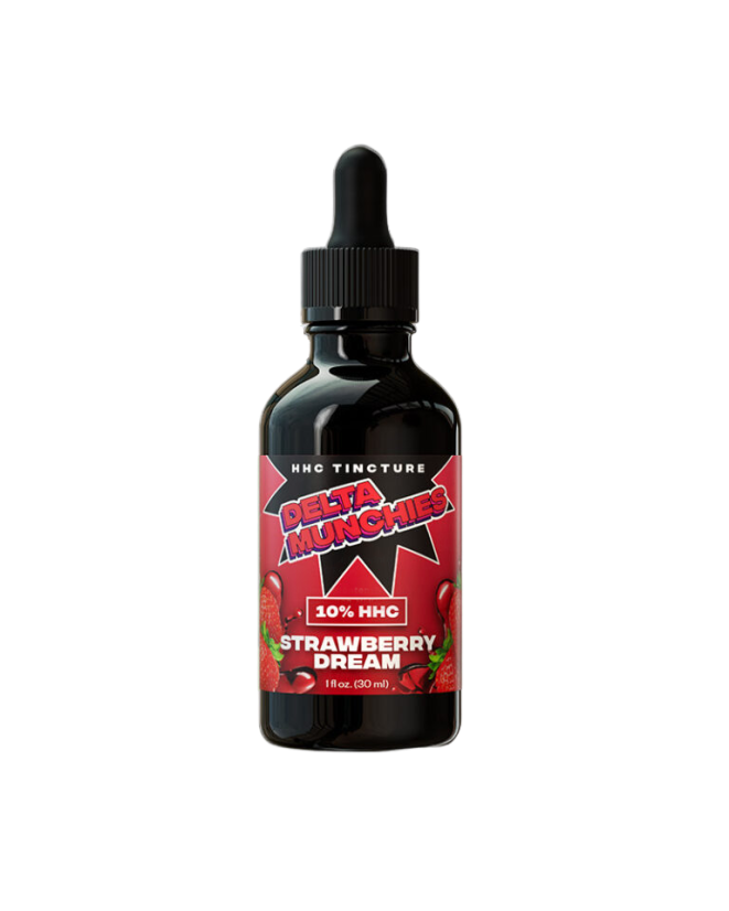 Delta Munchies HHC Tinktúry Strawberry Dream, 10% HHC, 3000 mg, 30 ml