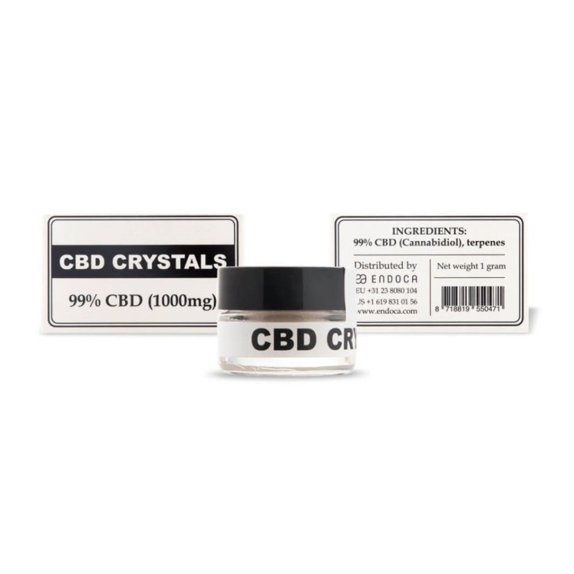 Endoca Kristalli 99% CBD pur 1000 mg, 1 g