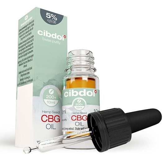 Cibdol Hemp Oil 5% CBG and 2,5% CBD, 500:250 mg, 10 ml