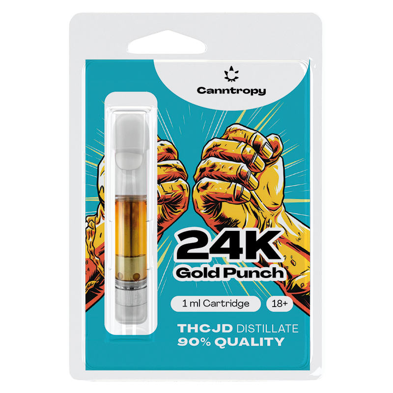 Canntropy THCJD kartuša 24K Gold Punch, THCJD 90% kakovost, 1 ml